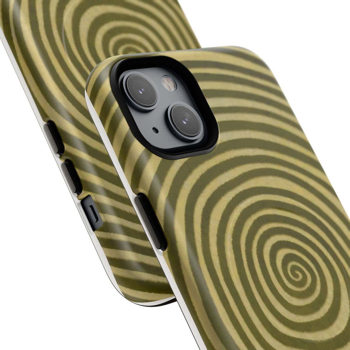 Olive Green Spiral Magnetic Phone Case