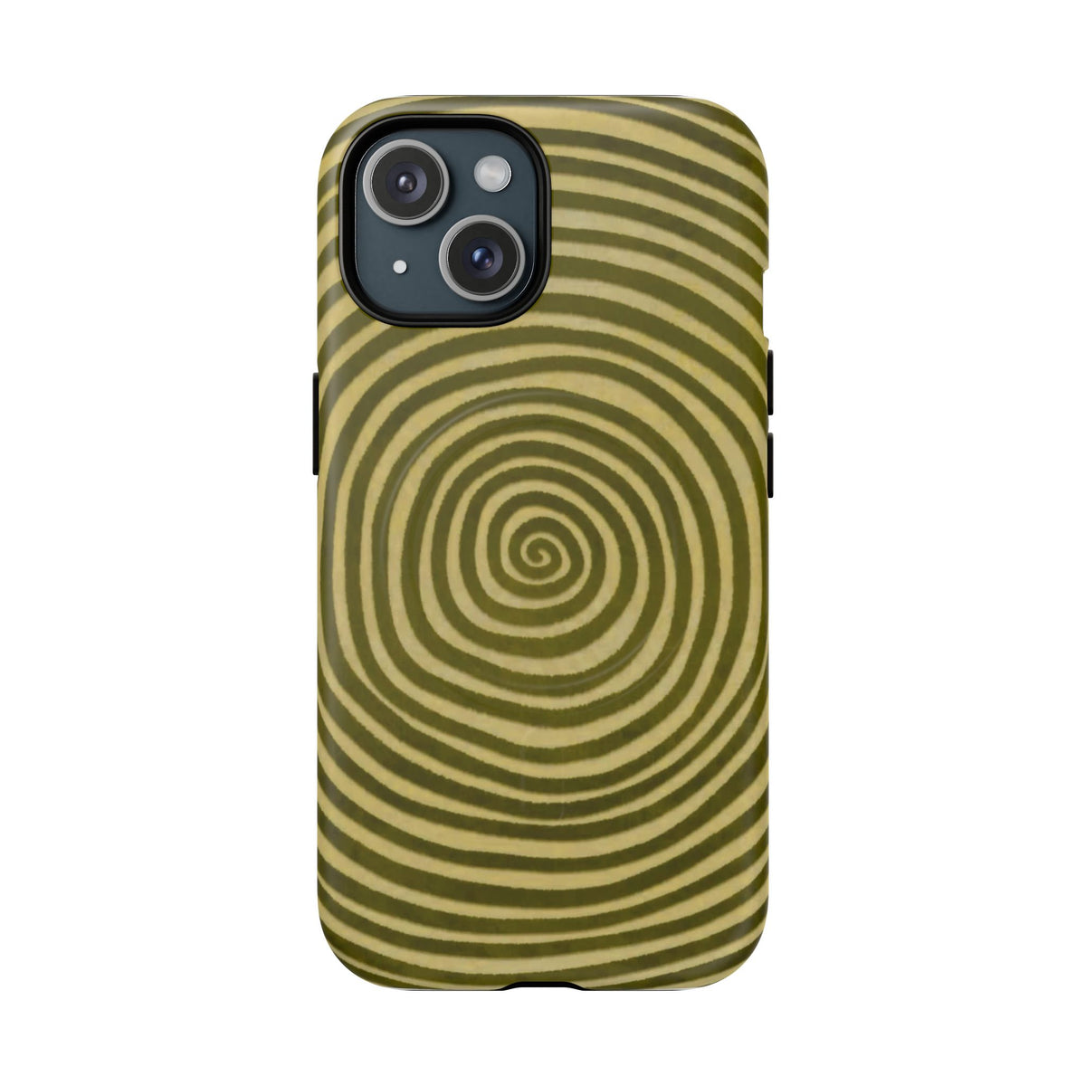 Olive Green Spiral Magnetic Phone Case