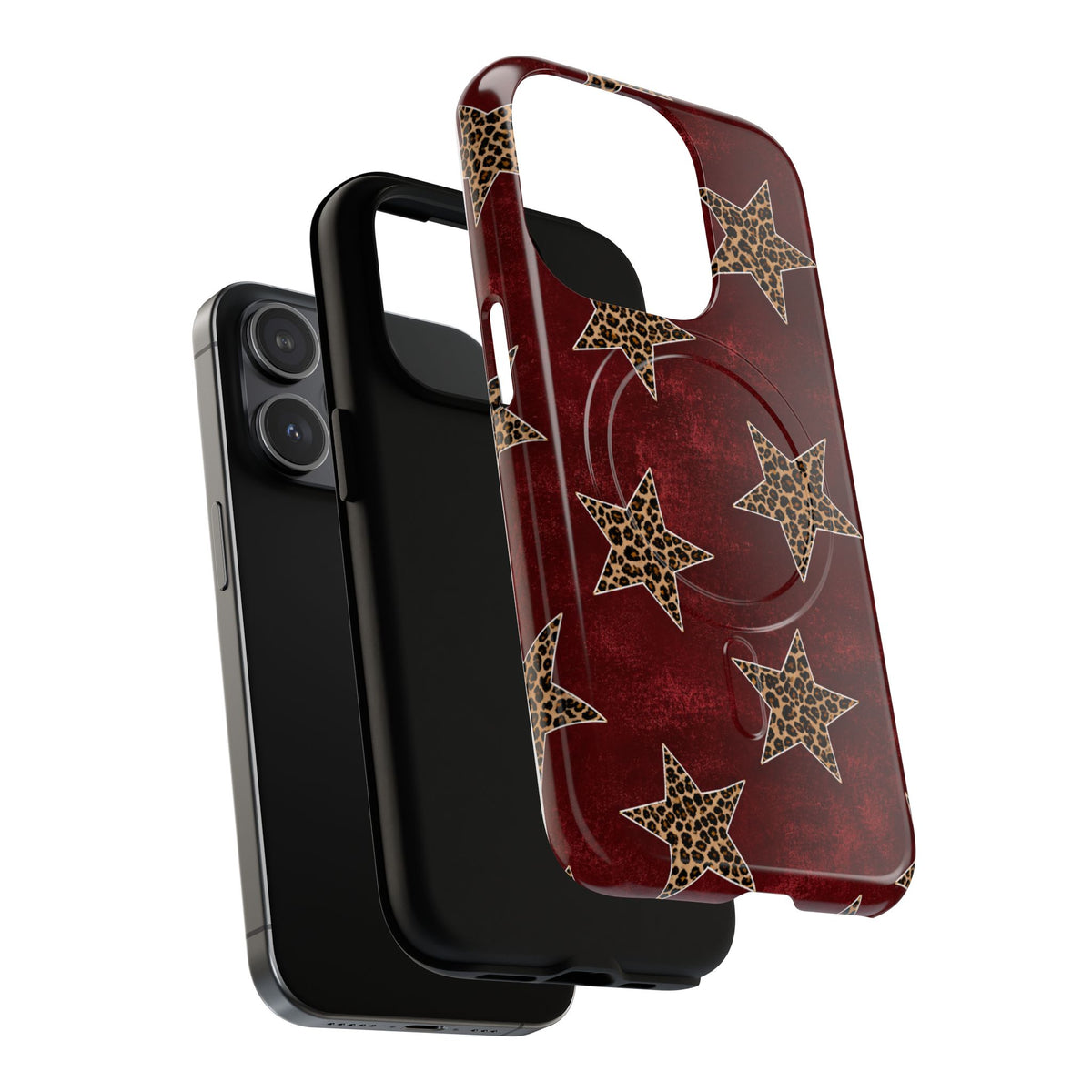 Leopard Star Tough Magnetic Phone Case