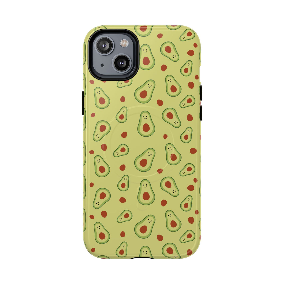 Avocado Pattern Tough Magnetic Phone Case — Cute Kawaii Avocado Design