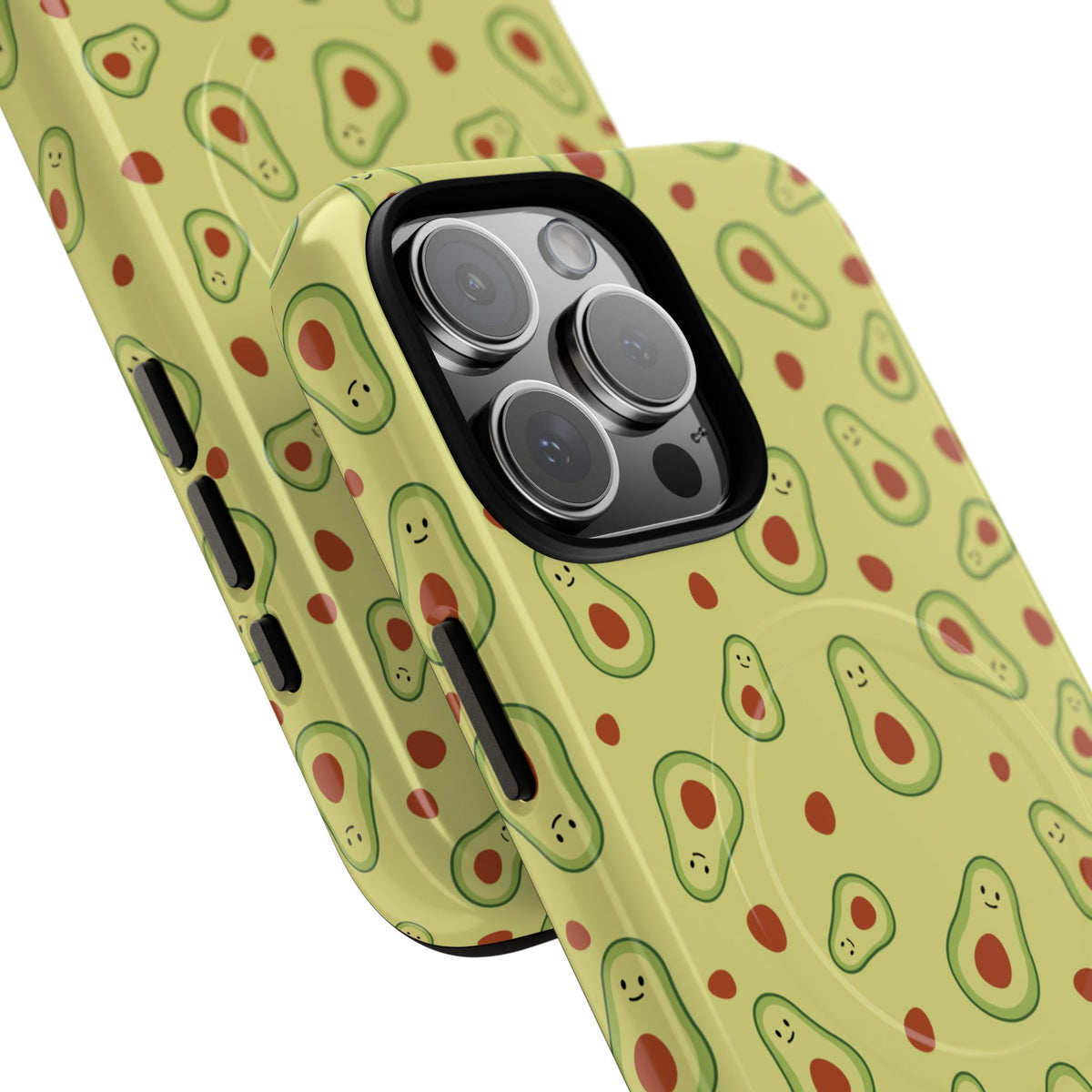 Avocado Pattern Tough Magnetic Phone Case — Cute Kawaii Avocado Design