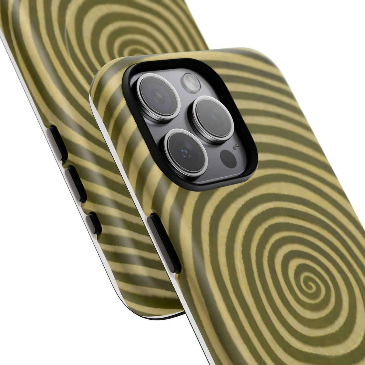 Olive Green Spiral Magnetic Phone Case