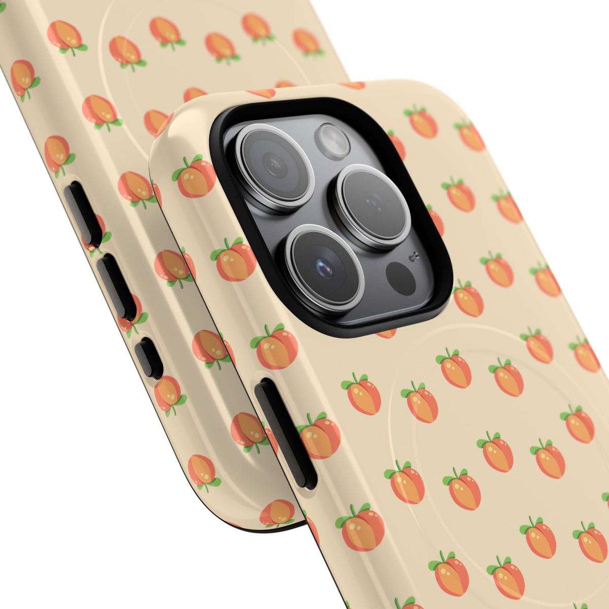 Peach Pattern Magnetic Phone Case