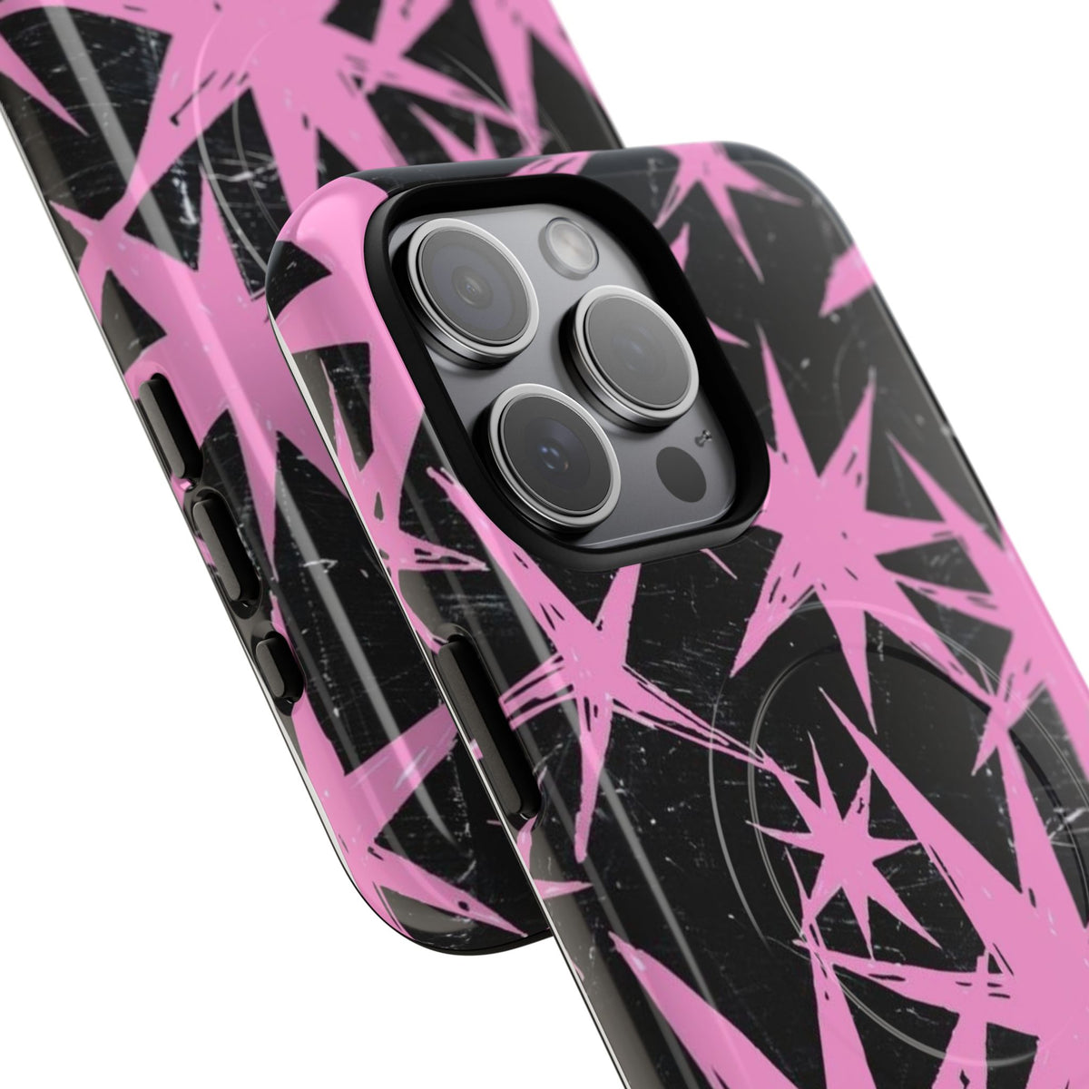 Phone Case - Pink Starburst Tough Magnetic Case