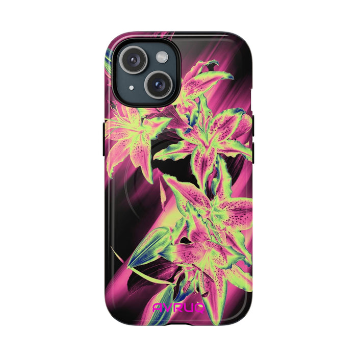 Neon Floral Tough Magnetic Phone Case