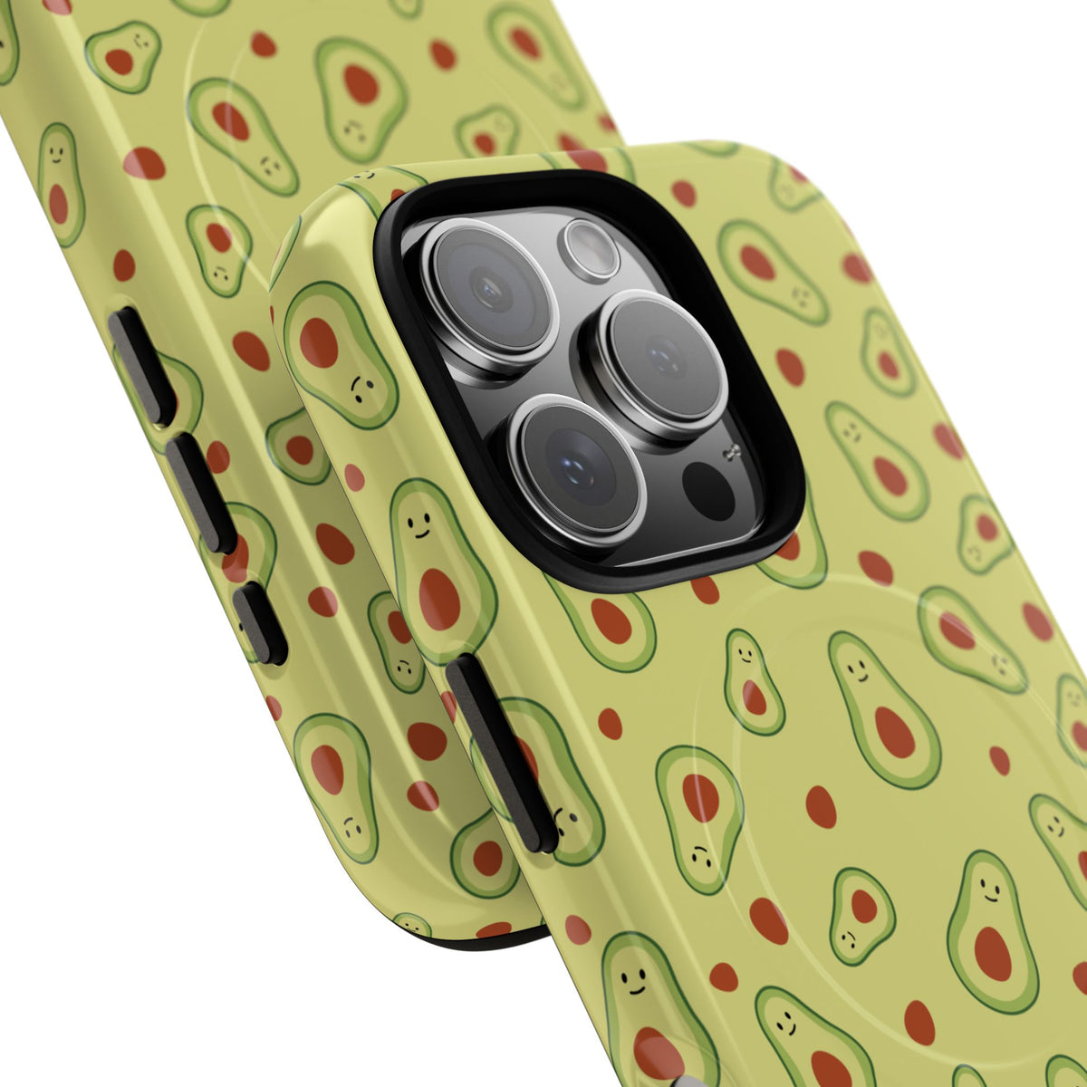 Avocado Pattern Tough Magnetic Phone Case — Cute Kawaii Avocado Design