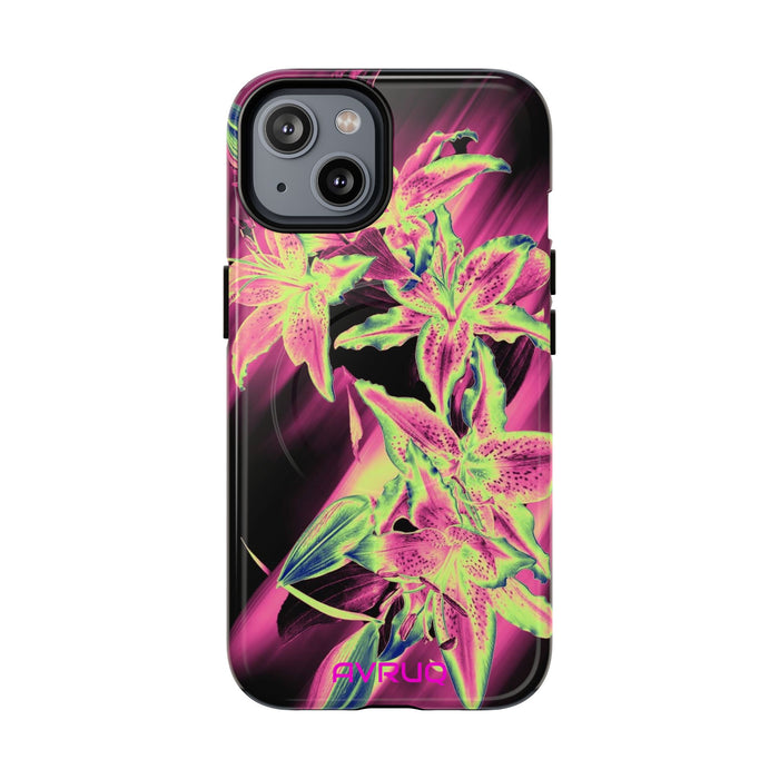 Neon Floral Tough Magnetic Phone Case
