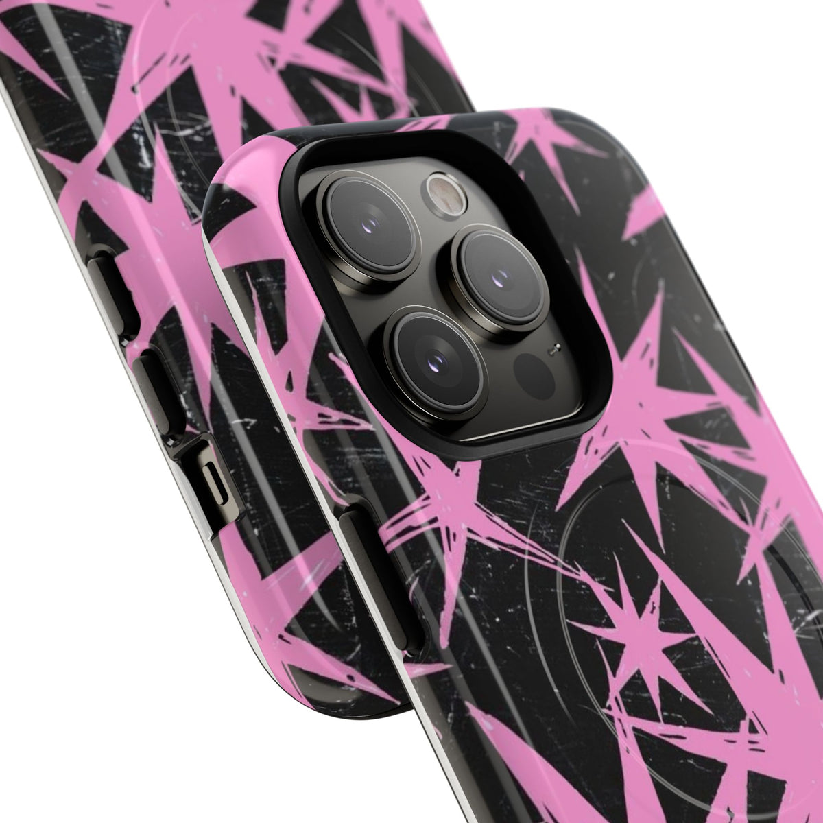 Phone Case - Pink Starburst Tough Magnetic Case
