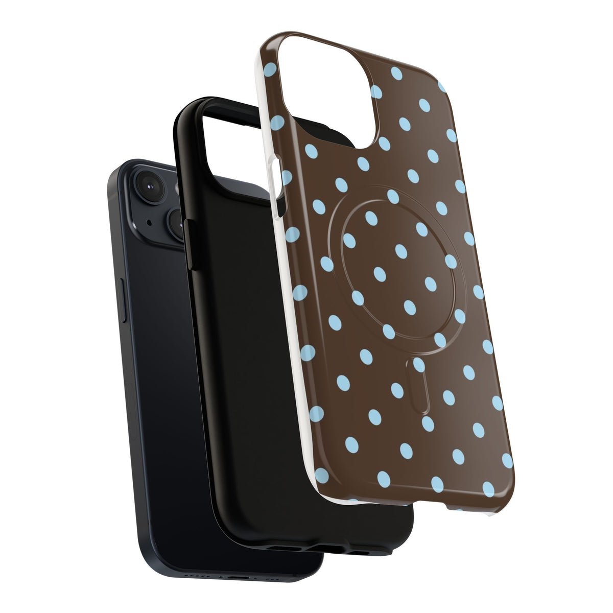 Blue Polka Dot Tough Magnetic Phone Case