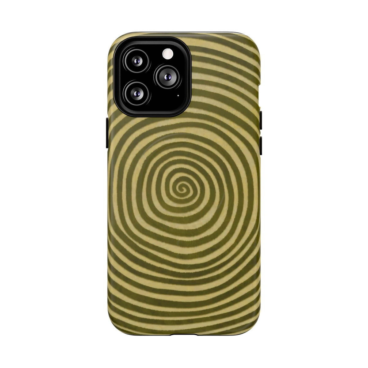 Olive Green Spiral Magnetic Phone Case