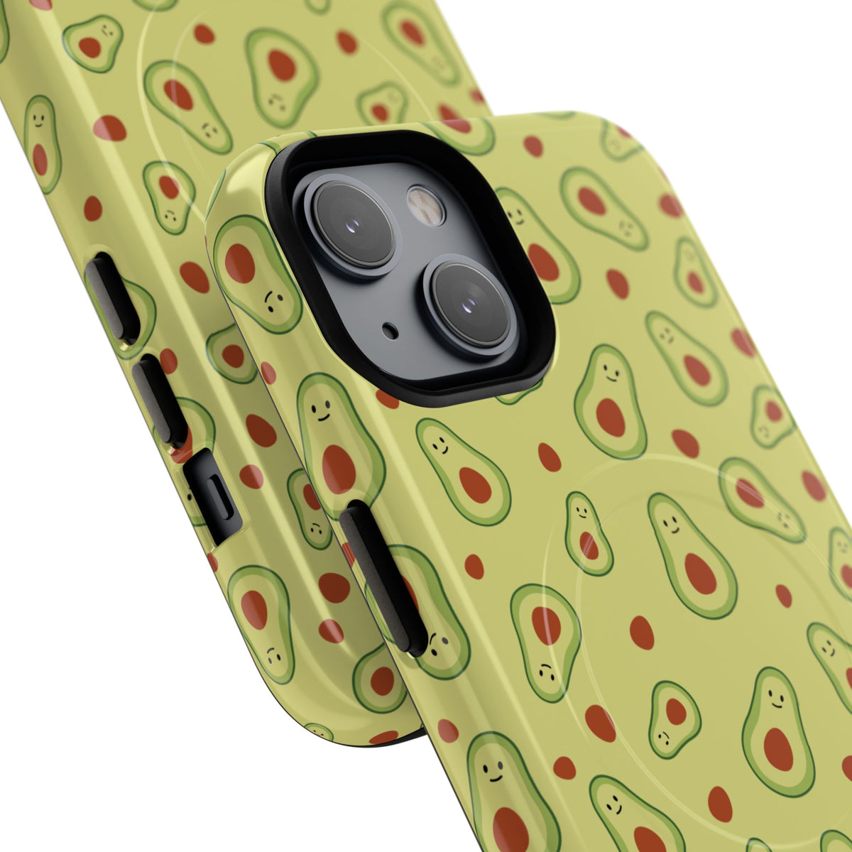 Avocado Pattern Tough Magnetic Phone Case — Cute Kawaii Avocado Design