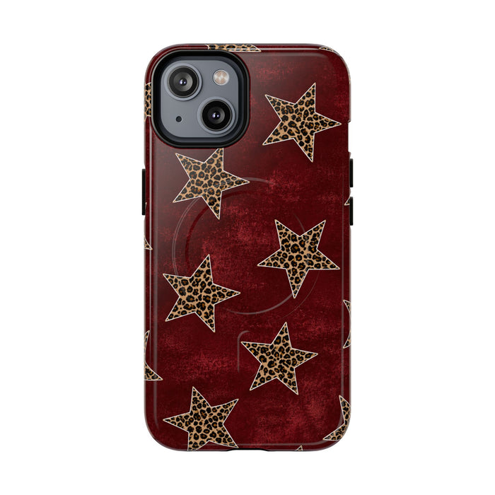 Leopard Star Tough Magnetic Phone Case