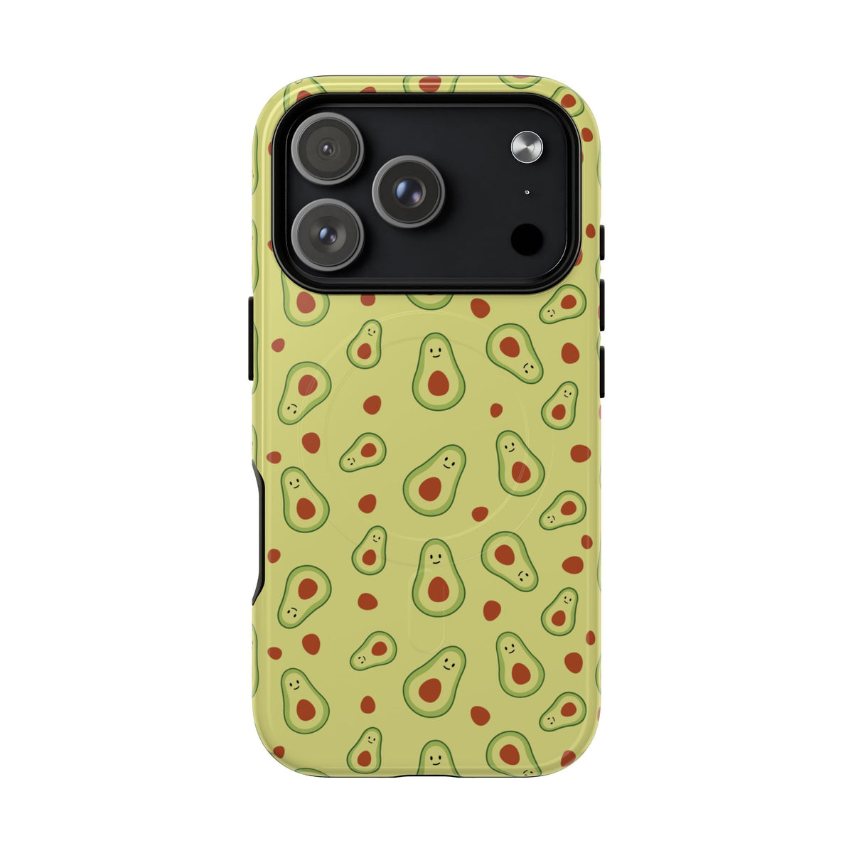 Avocado Pattern Tough Magnetic Phone Case — Cute Kawaii Avocado Design