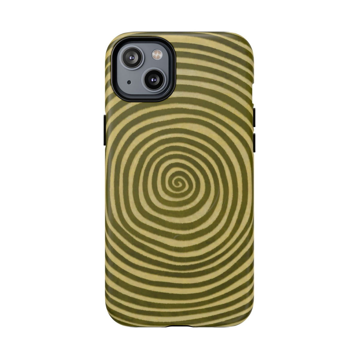 Olive Green Spiral Magnetic Phone Case