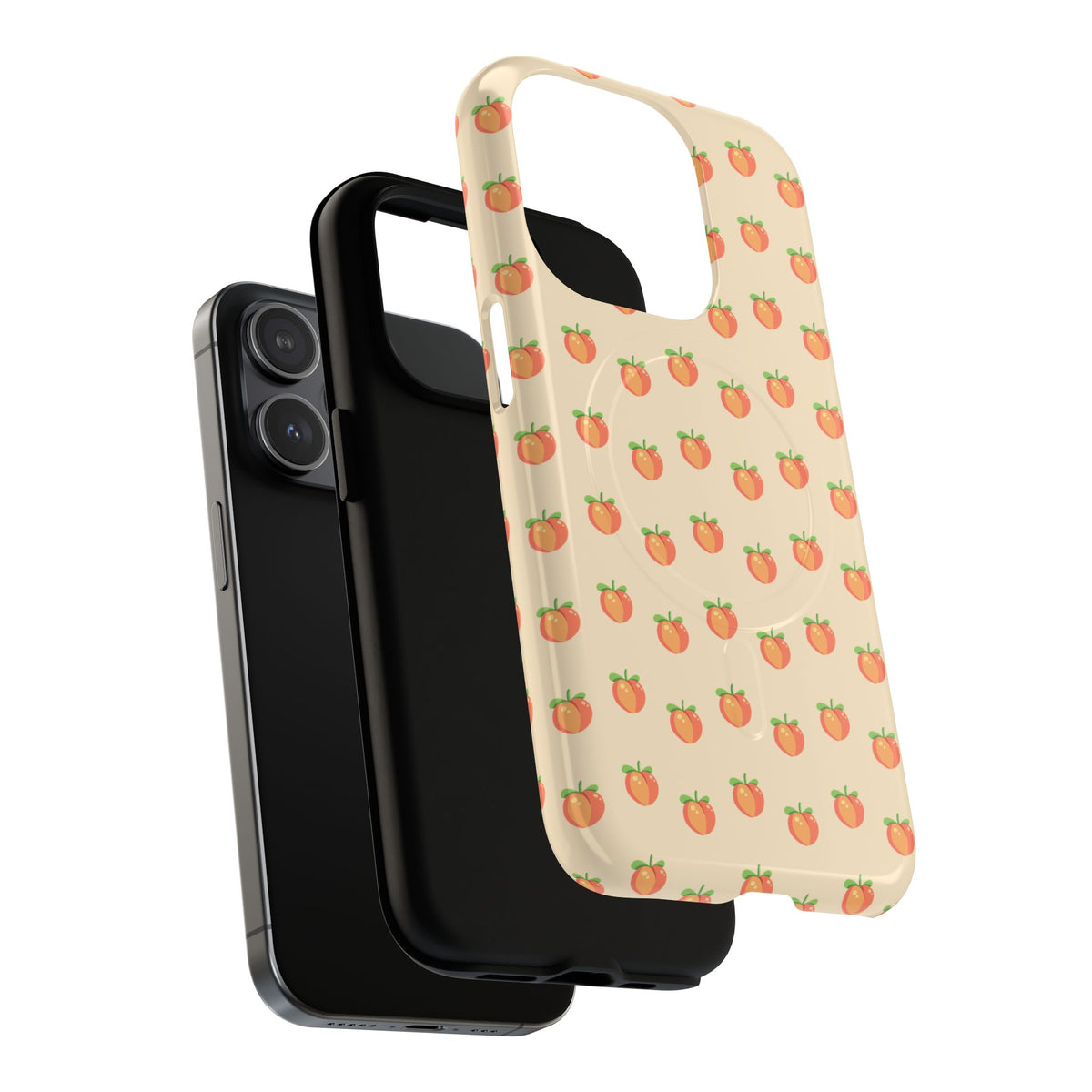 Peach Pattern Magnetic Phone Case