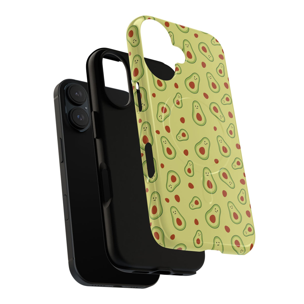 Avocado Pattern Tough Magnetic Phone Case — Cute Kawaii Avocado Design