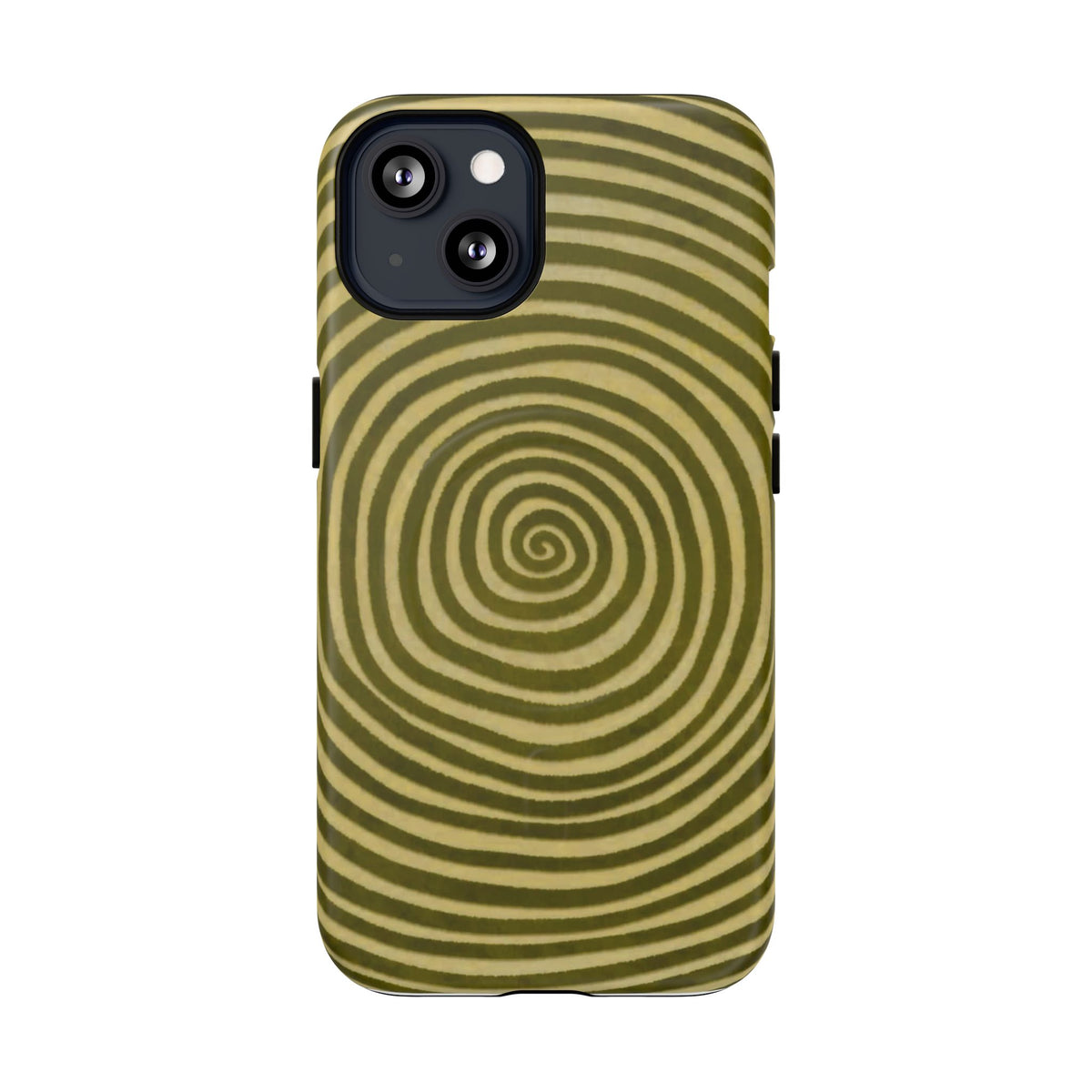 Olive Green Spiral Magnetic Phone Case
