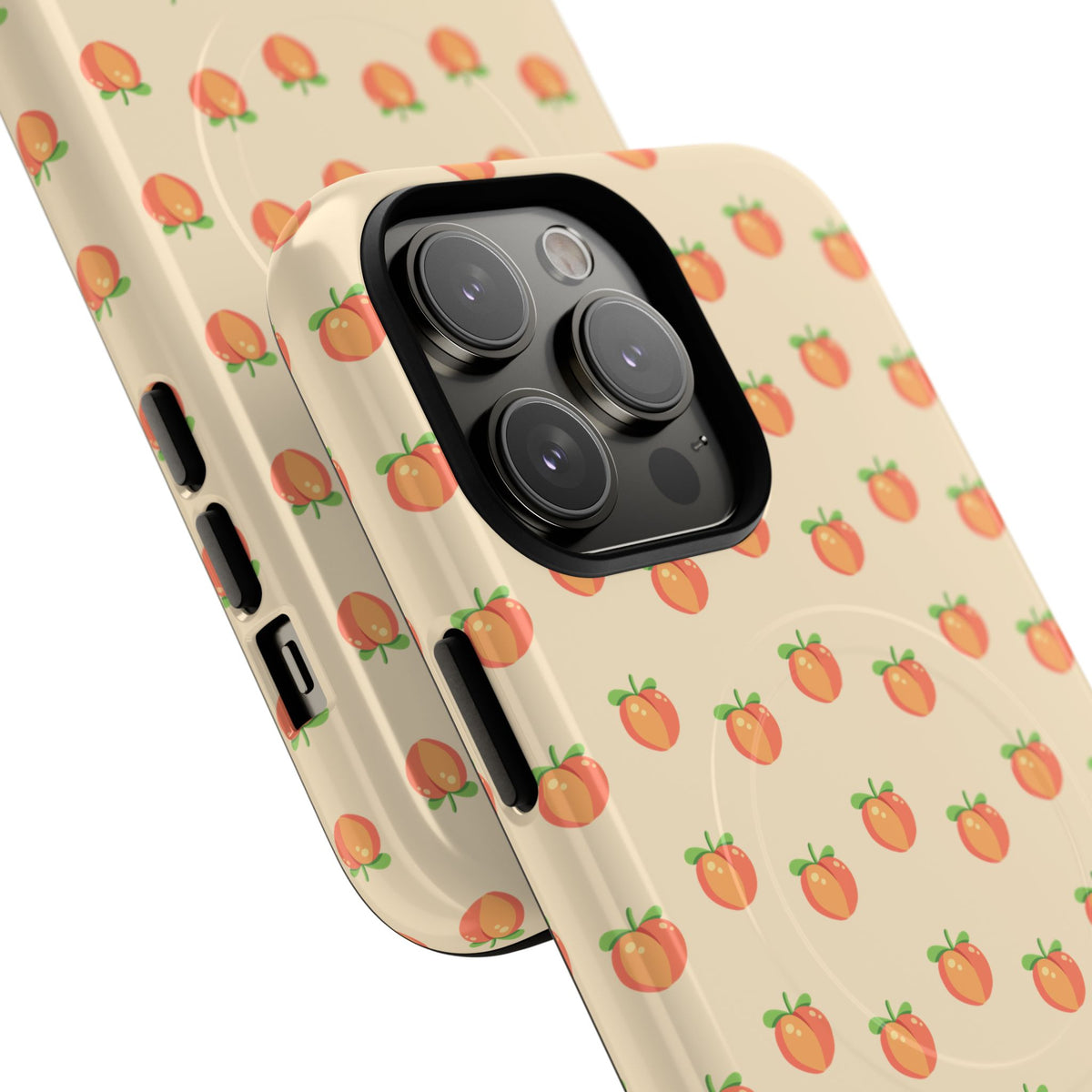 Peach Pattern Magnetic Phone Case