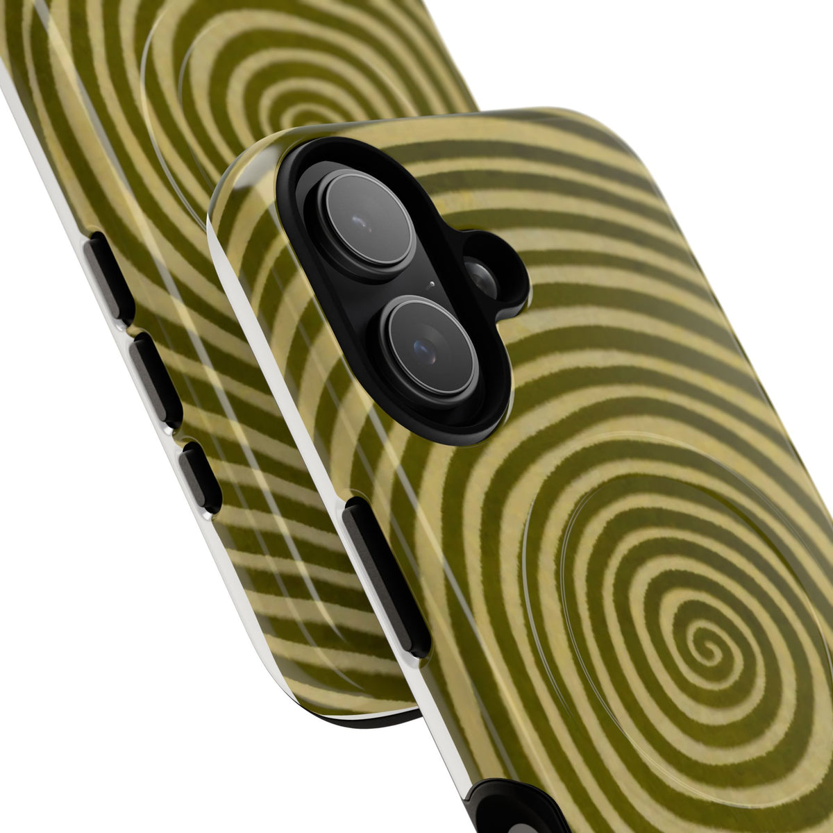 Olive Green Spiral Magnetic Phone Case