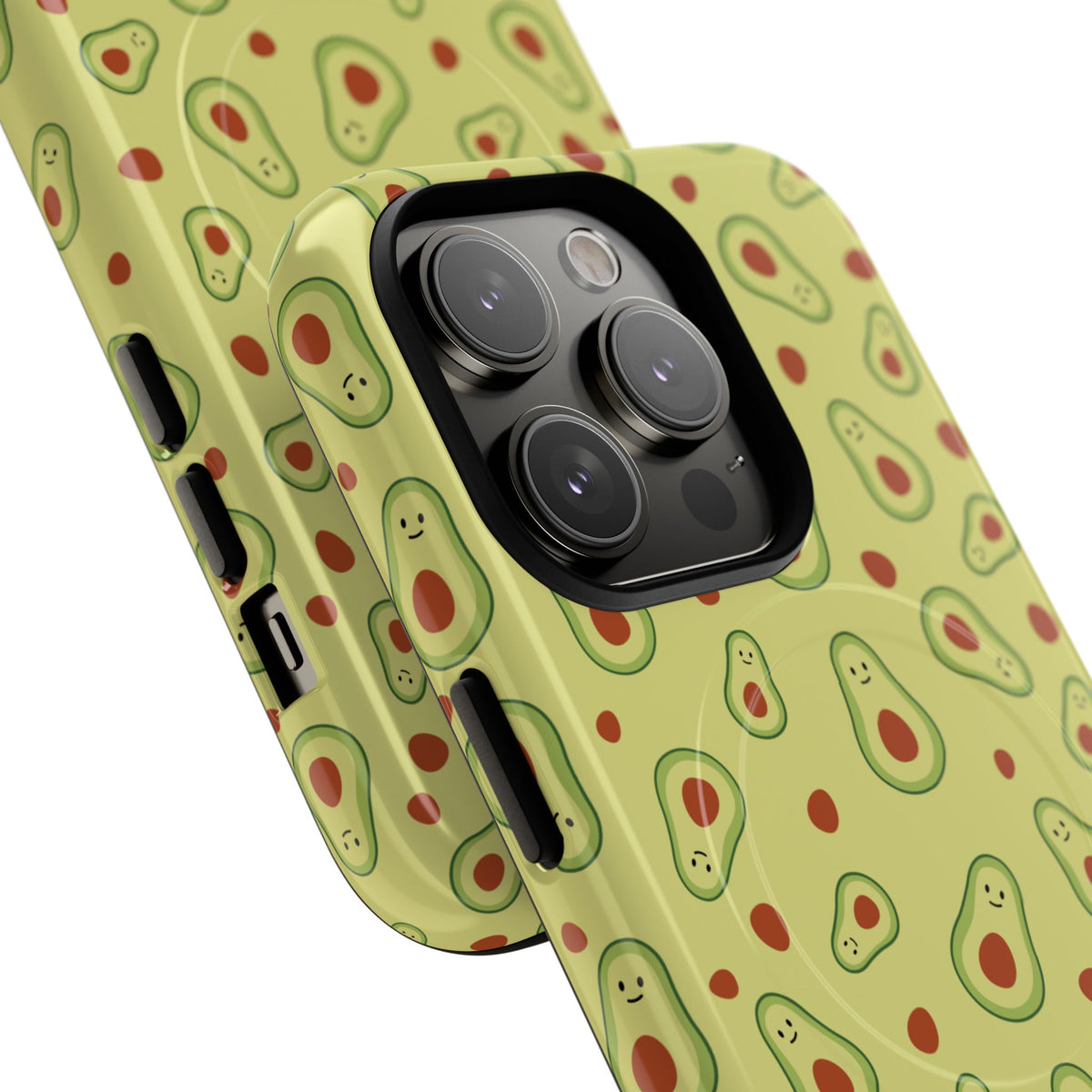 Avocado Pattern Tough Magnetic Phone Case — Cute Kawaii Avocado Design
