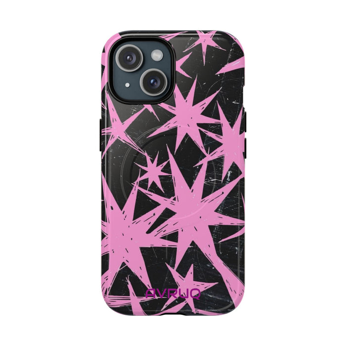 Phone Case - Pink Starburst Tough Magnetic Case