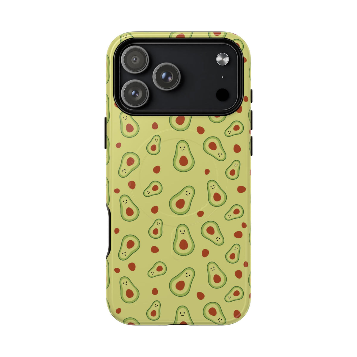 Avocado Pattern Tough Magnetic Phone Case — Cute Kawaii Avocado Design