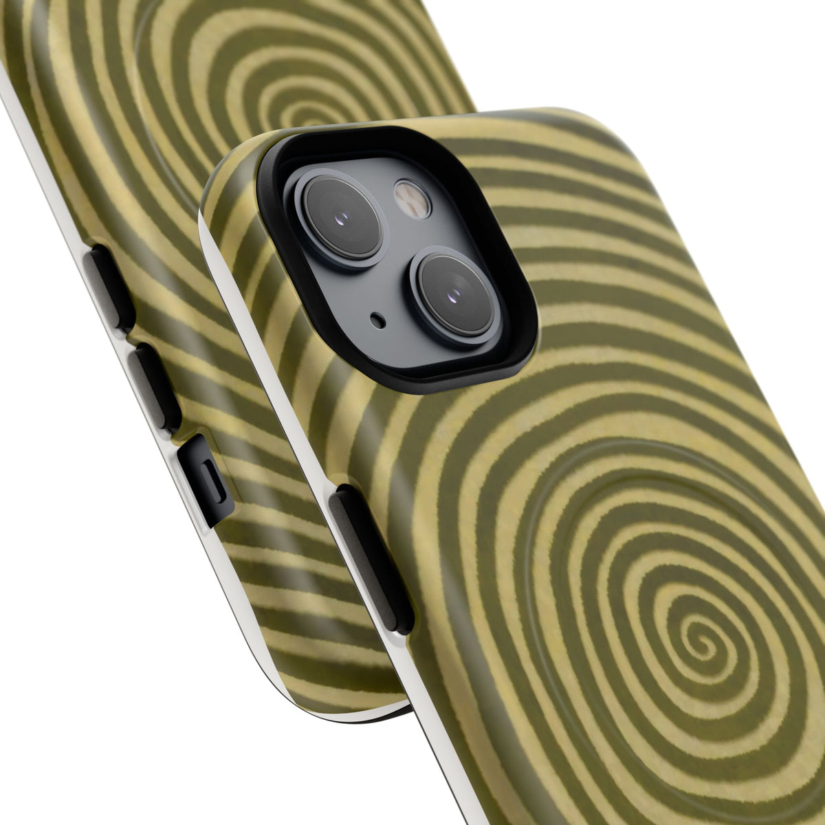 Olive Green Spiral Magnetic Phone Case