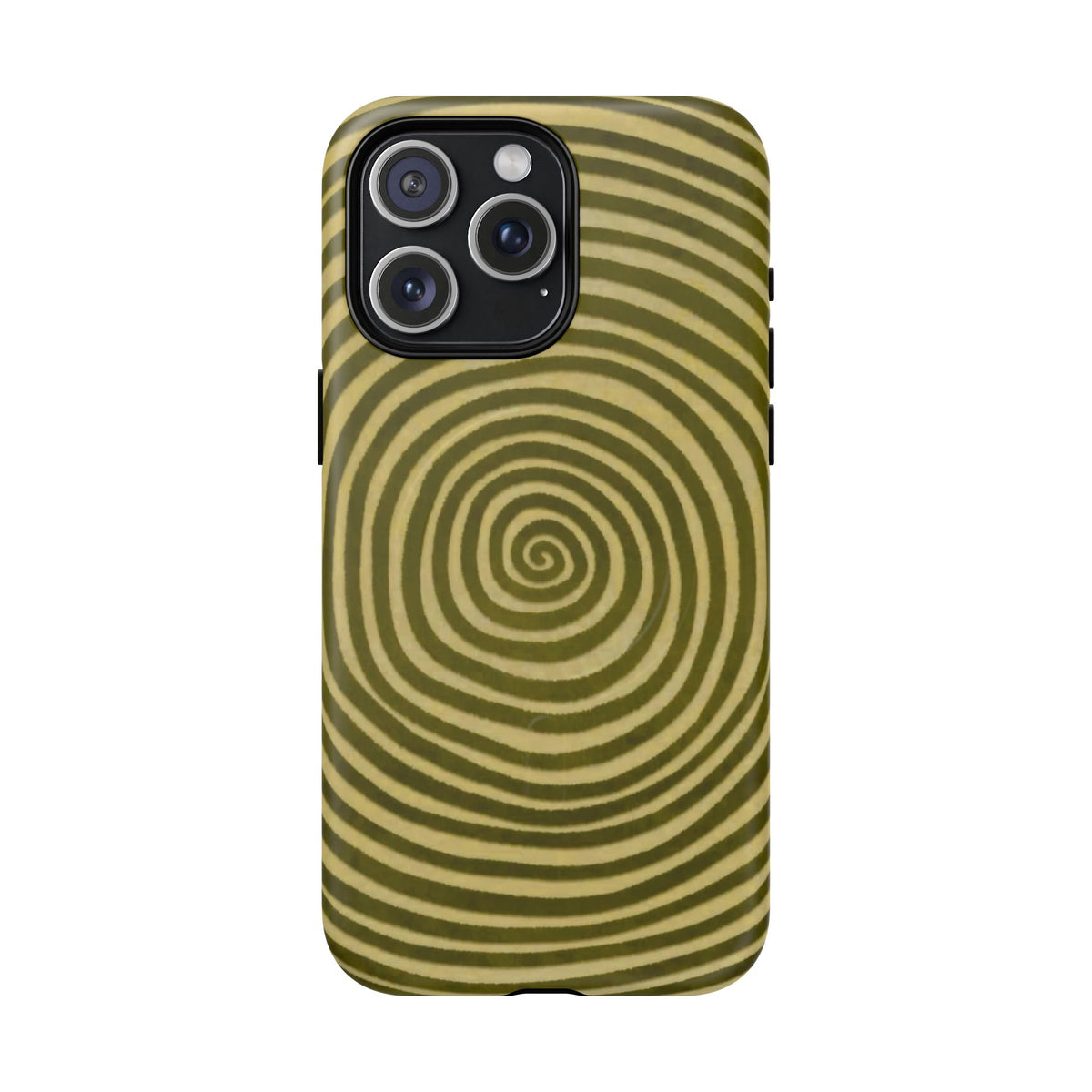 Olive Green Spiral Magnetic Phone Case