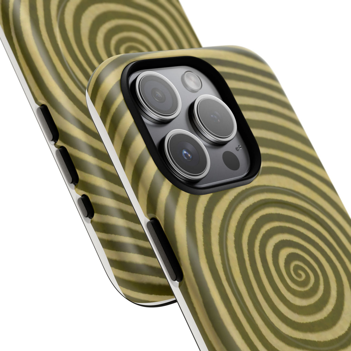 Olive Green Spiral Magnetic Phone Case
