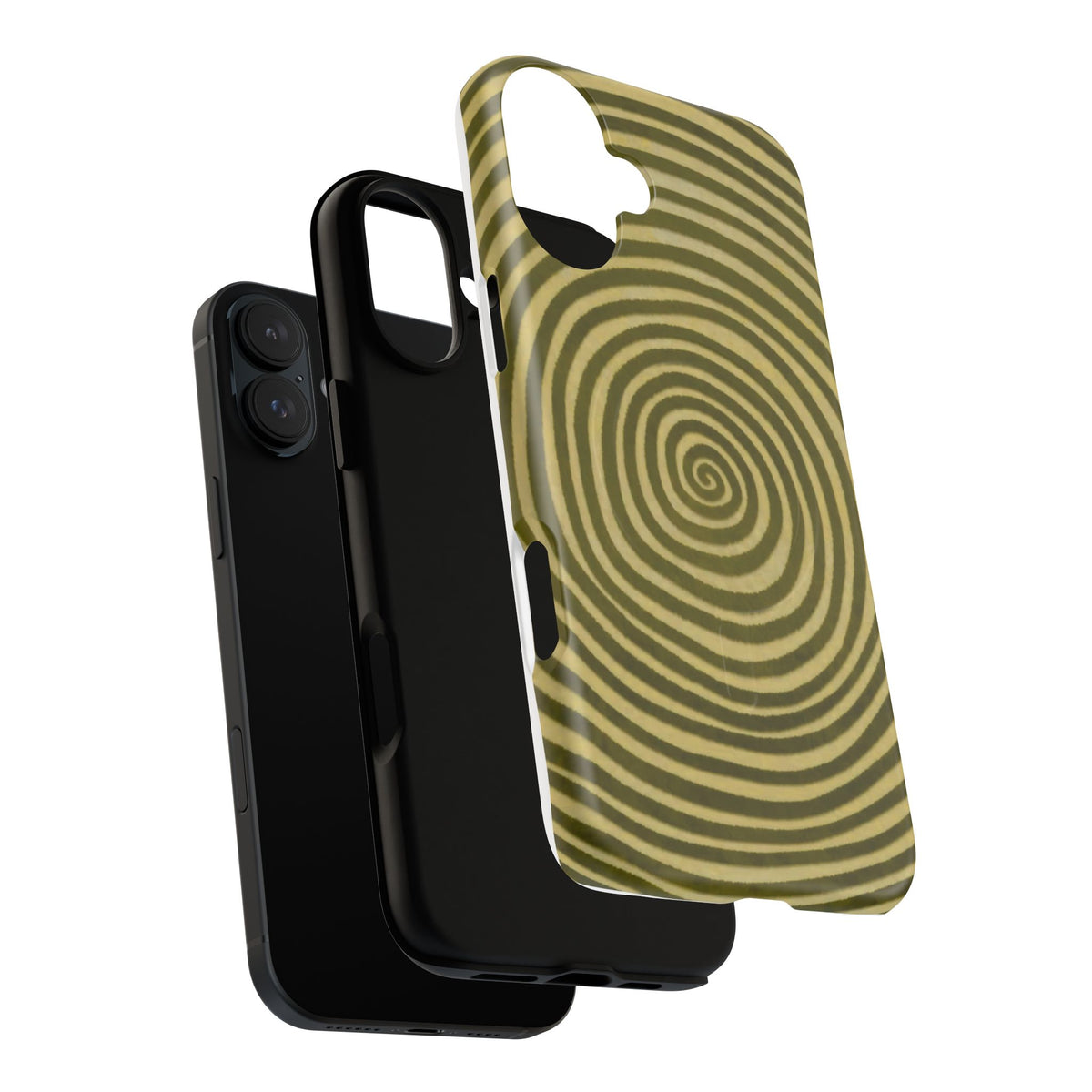 Olive Green Spiral Magnetic Phone Case