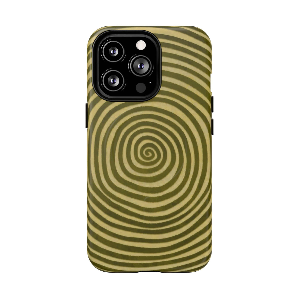 Olive Green Spiral Magnetic Phone Case