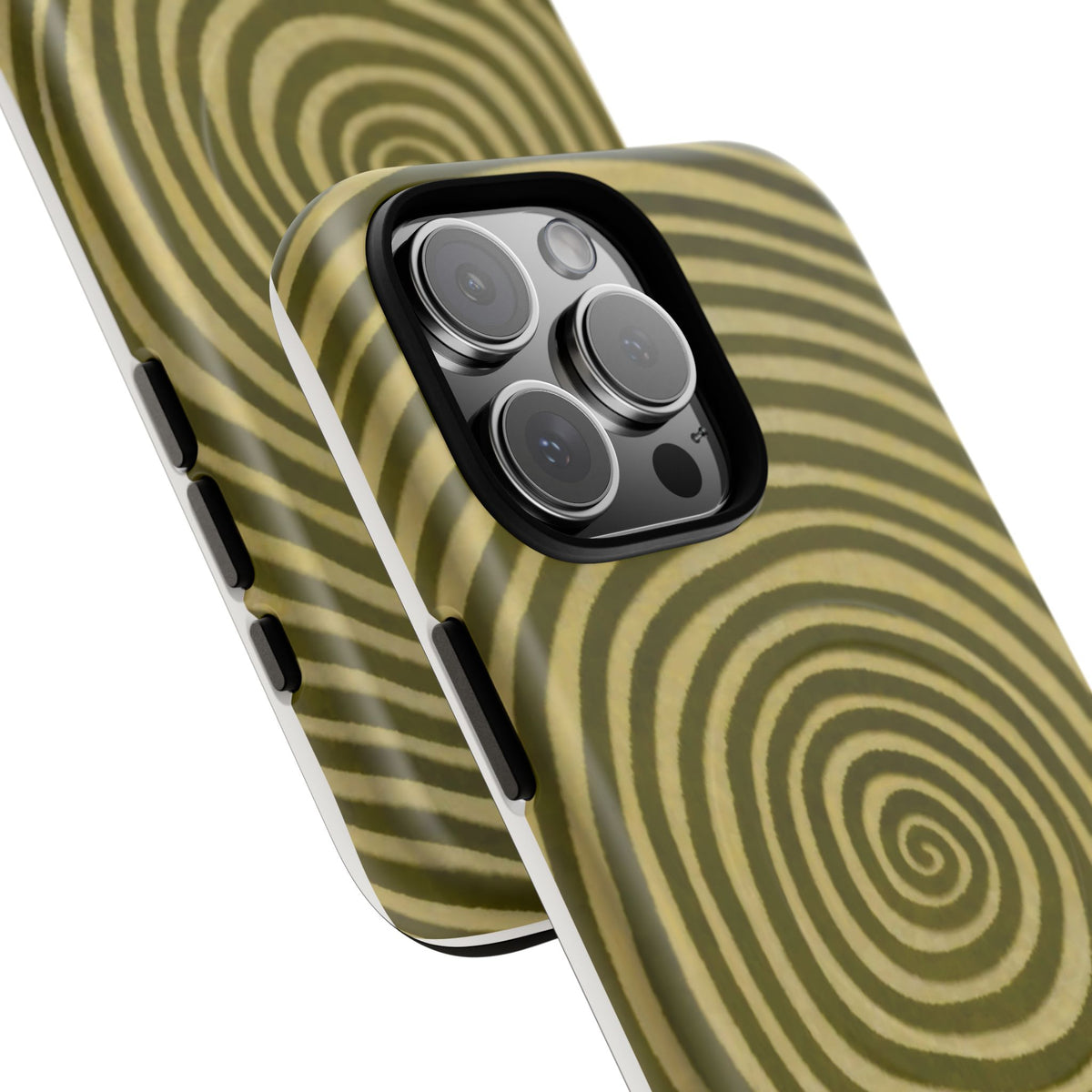 Olive Green Spiral Magnetic Phone Case
