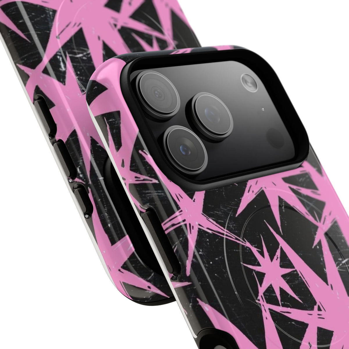 Phone Case - Pink Starburst Tough Magnetic Case