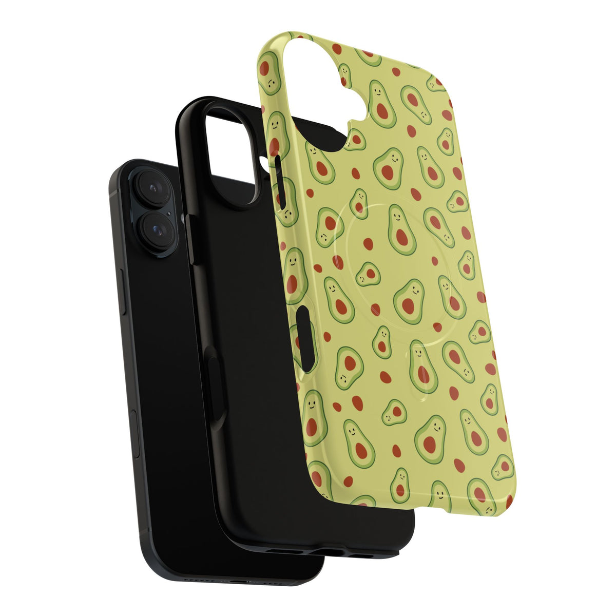 Avocado Pattern Tough Magnetic Phone Case — Cute Kawaii Avocado Design