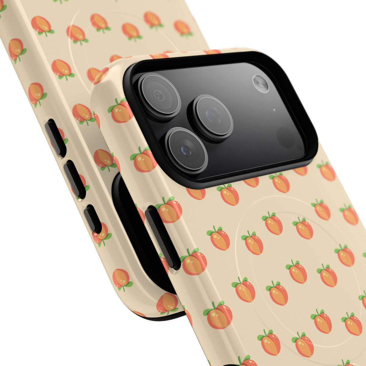 Peach Pattern Magnetic Phone Case