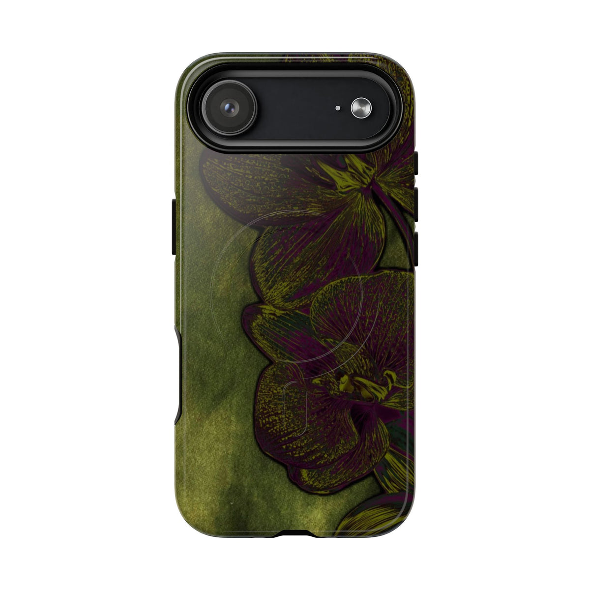 Floral Olive Tough Magnetic Phone Case