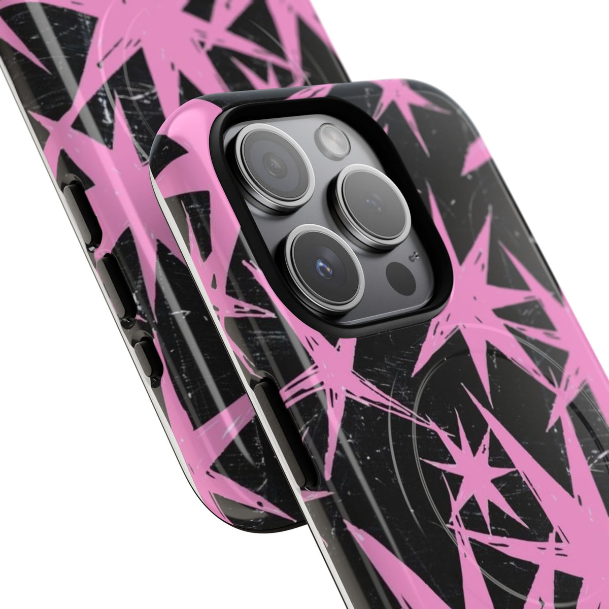 Phone Case - Pink Starburst Tough Magnetic Case