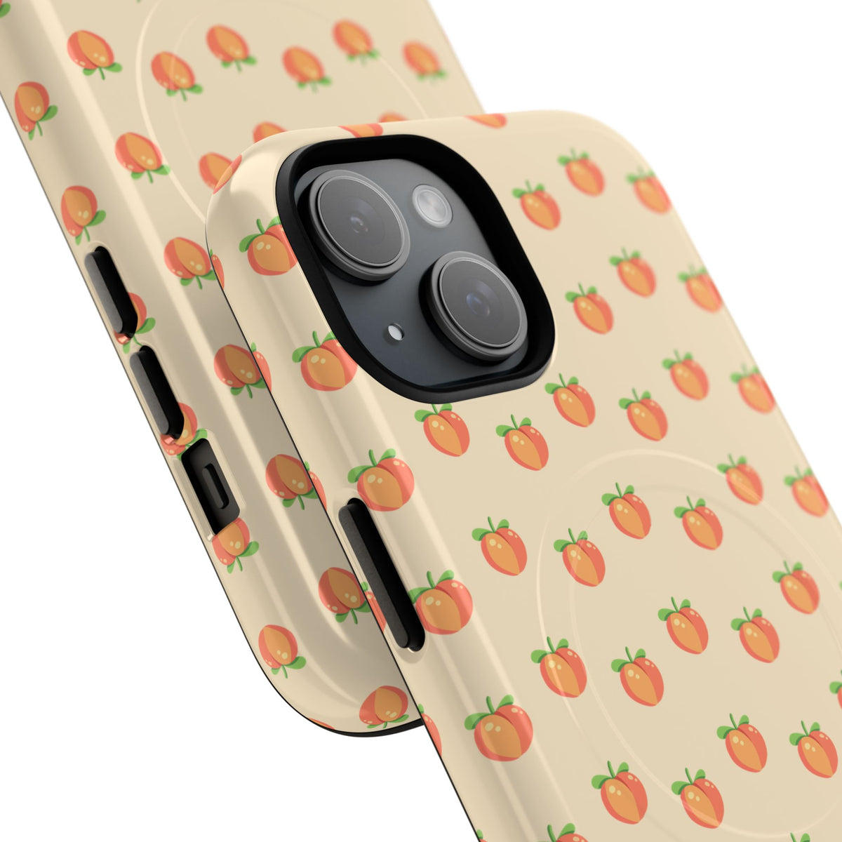 Peach Pattern Magnetic Phone Case