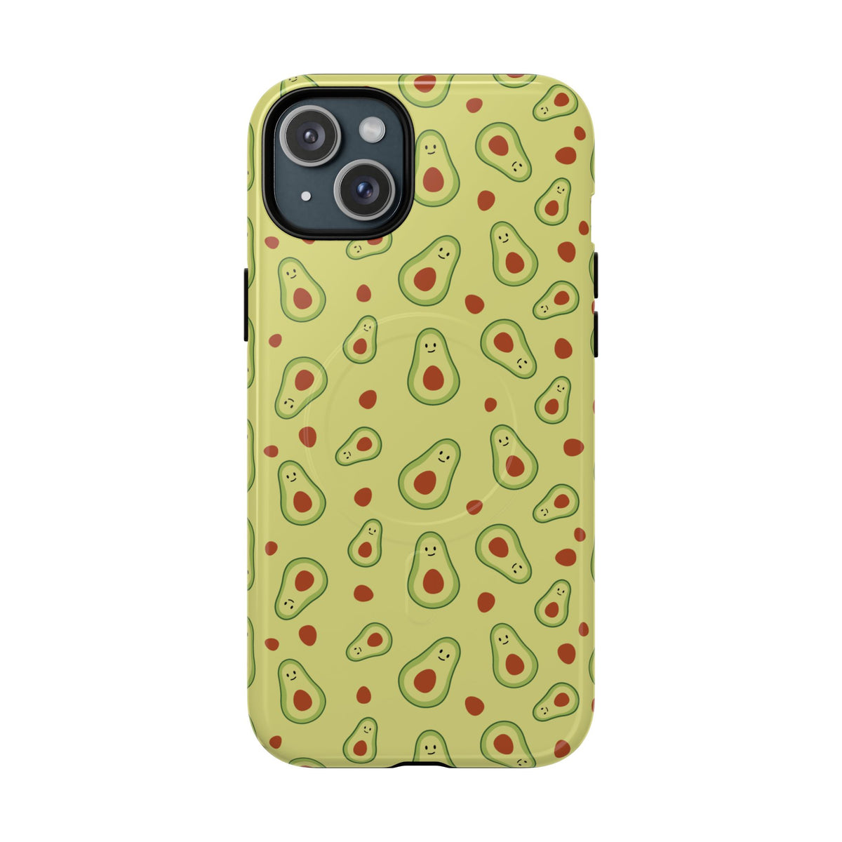 Avocado Pattern Tough Magnetic Phone Case — Cute Kawaii Avocado Design