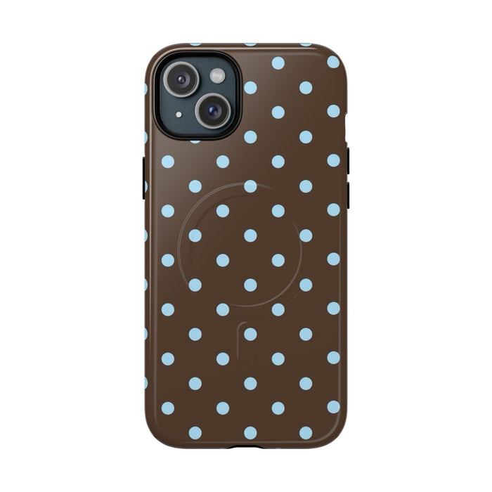 Blue Polka Dot Tough Magnetic Phone Case