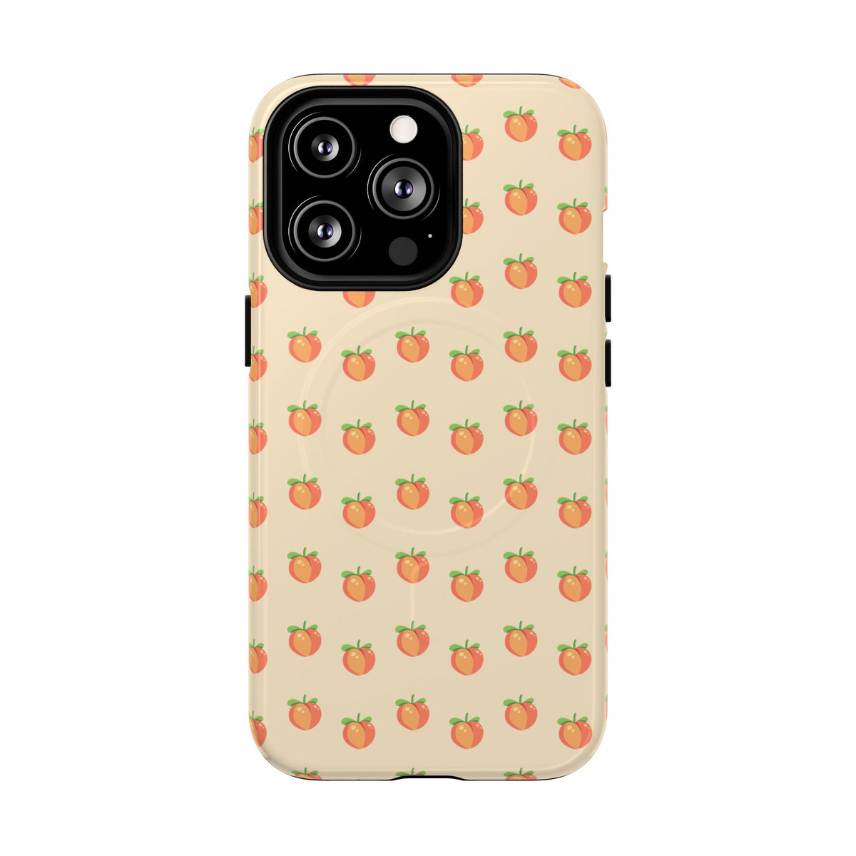 Peach Pattern Magnetic Phone Case