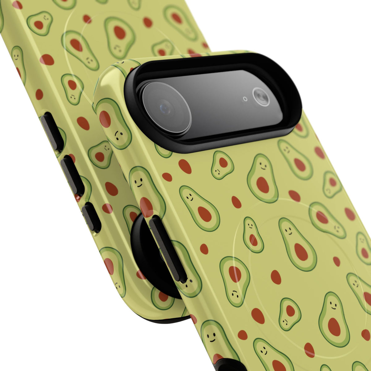Avocado Pattern Tough Magnetic Phone Case — Cute Kawaii Avocado Design