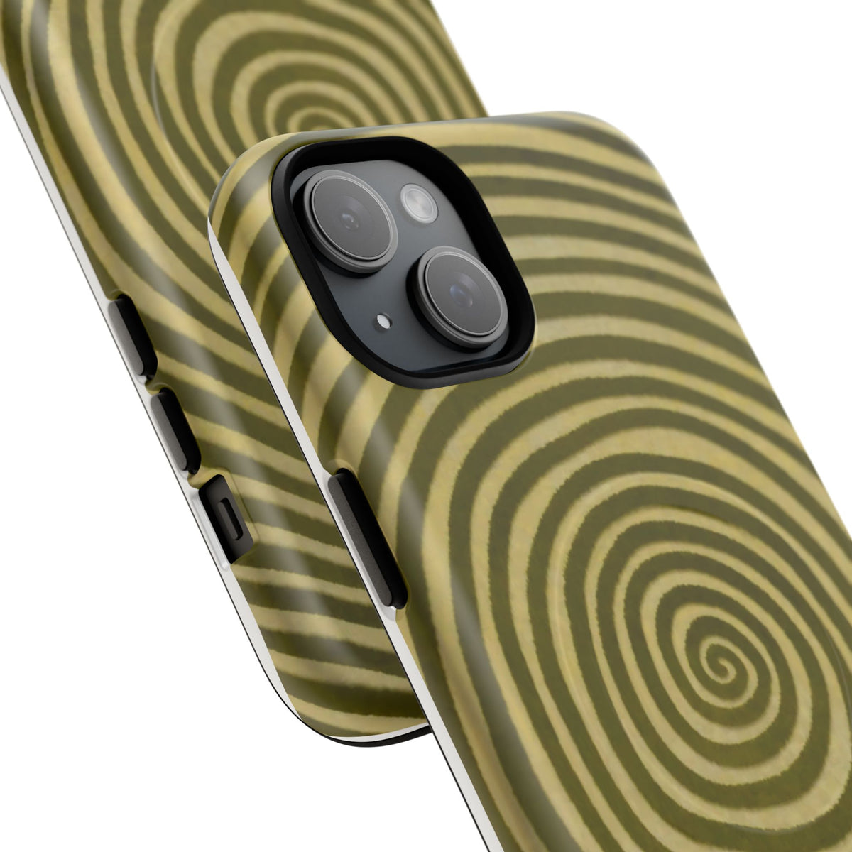 Olive Green Spiral Magnetic Phone Case