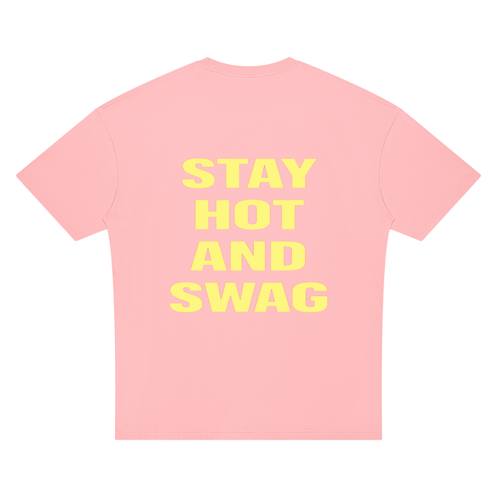 STAY HOT AND SWAG OVERSIZED TEE