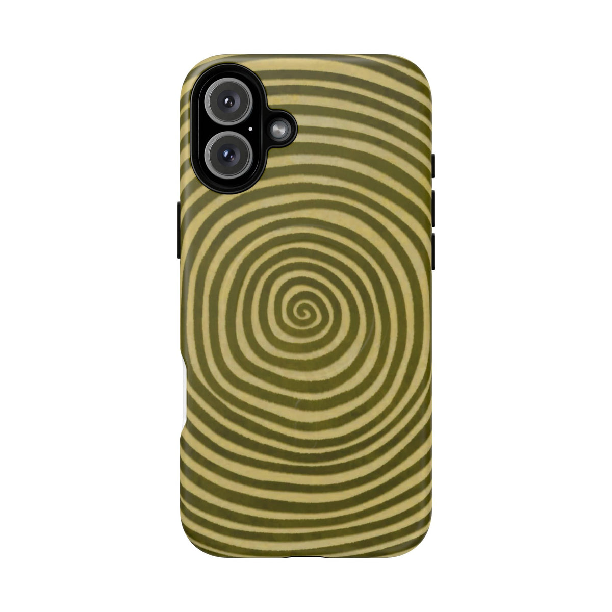 Olive Green Spiral Magnetic Phone Case