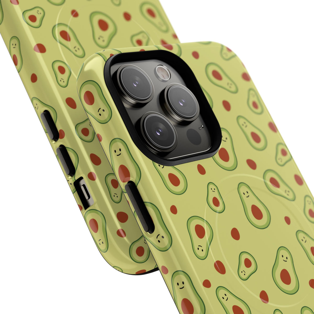 Avocado Pattern Tough Magnetic Phone Case — Cute Kawaii Avocado Design