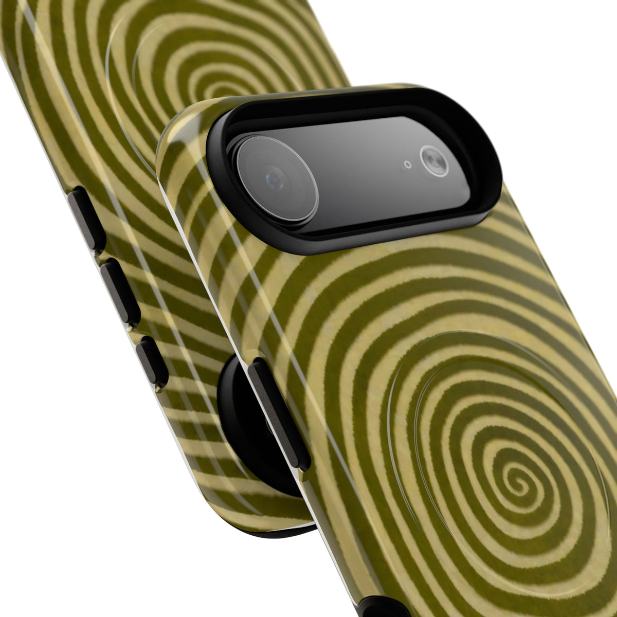 Olive Green Spiral Magnetic Phone Case
