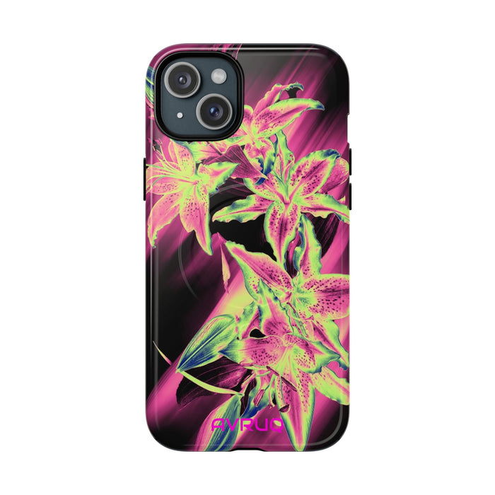Neon Floral Tough Magnetic Phone Case