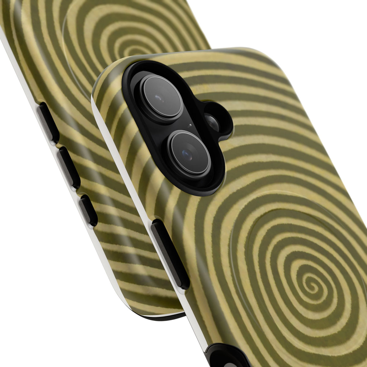 Olive Green Spiral Magnetic Phone Case