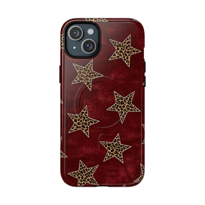 Leopard Star Tough Magnetic Phone Case